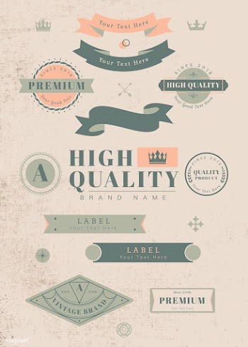 Vintage labels and banners | Free stock vector - 637049