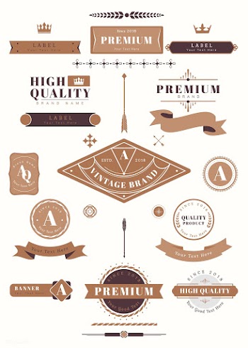 Vintage labels and banners | Free stock vector - 637050