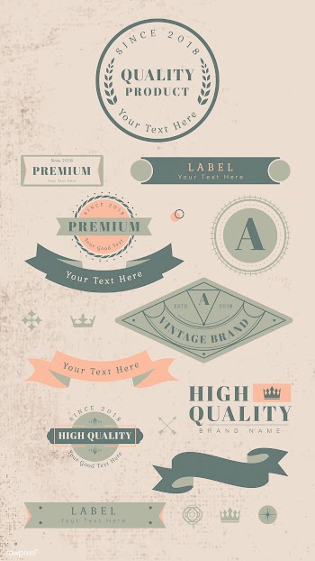 Vintage labels and banners | Free stock vector - 637051