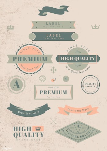 Vintage labels and banners | Free stock vector - 637052