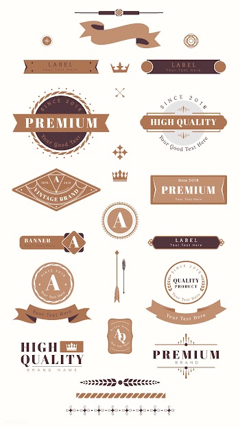 Vintage labels and banners | Free stock vector - 637053