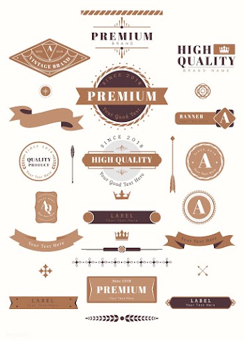Vintage labels and banners | Free stock vector - 637054