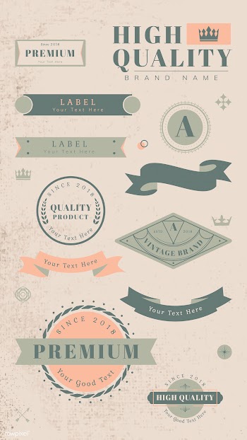 Vintage labels and banners | Free stock vector - 637055