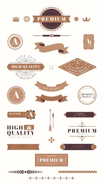 Vintage labels and banners | Free stock vector - 637056