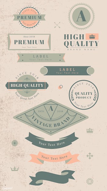 Vintage labels and banners | Free stock vector - 637057