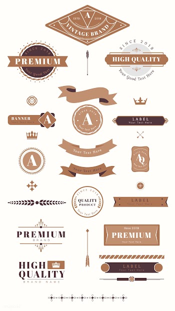 Vintage labels and banners | Free stock vector - 637058