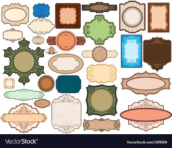 Vintage labels vector image