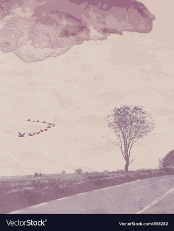 Vintage landscape vector image