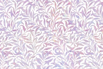 Vintage leaf holographic vector pattern  remix from artwork by William Morris
