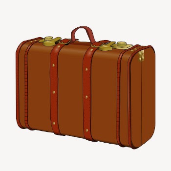 Vintage leather suitcase clipart, illustration | Free Vector - rawpixel