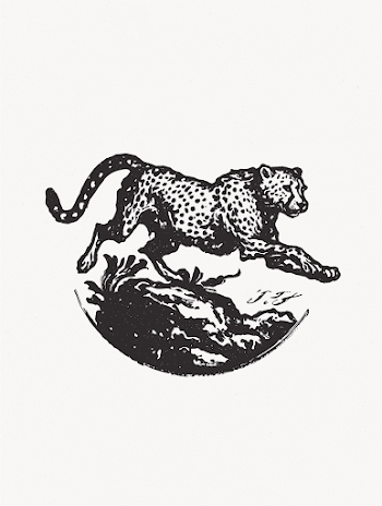 Vintage Leopard Illustration