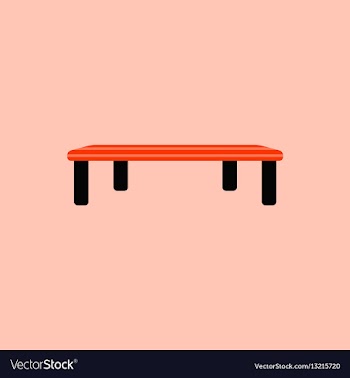 Vintage locker room bench vector image