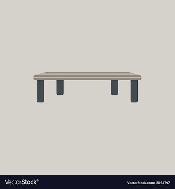 Vintage locker room bench vector image