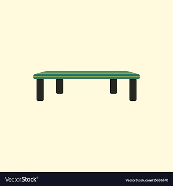 Vintage locker room bench vector image