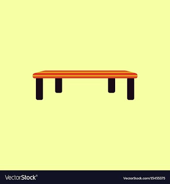 Vintage locker room bench vector image