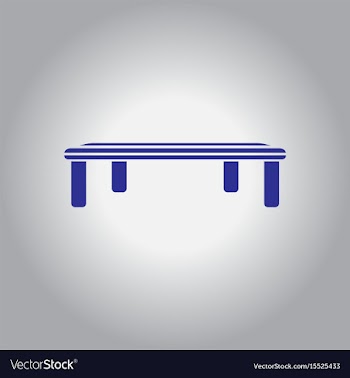 Vintage locker room bench vector image