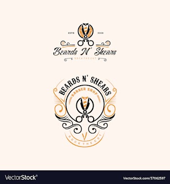 vintage logo for barbershop