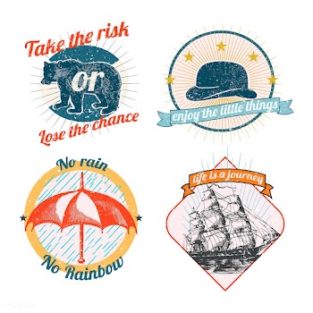 Vintage logos and stickers collection | Free stock vector - 563001