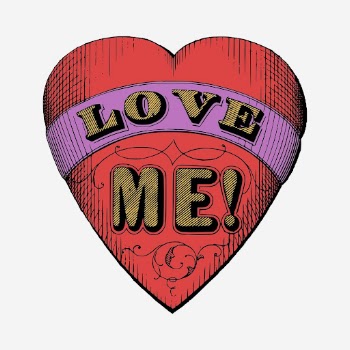 Vintage love me heart badge | Free Photo - rawpixel