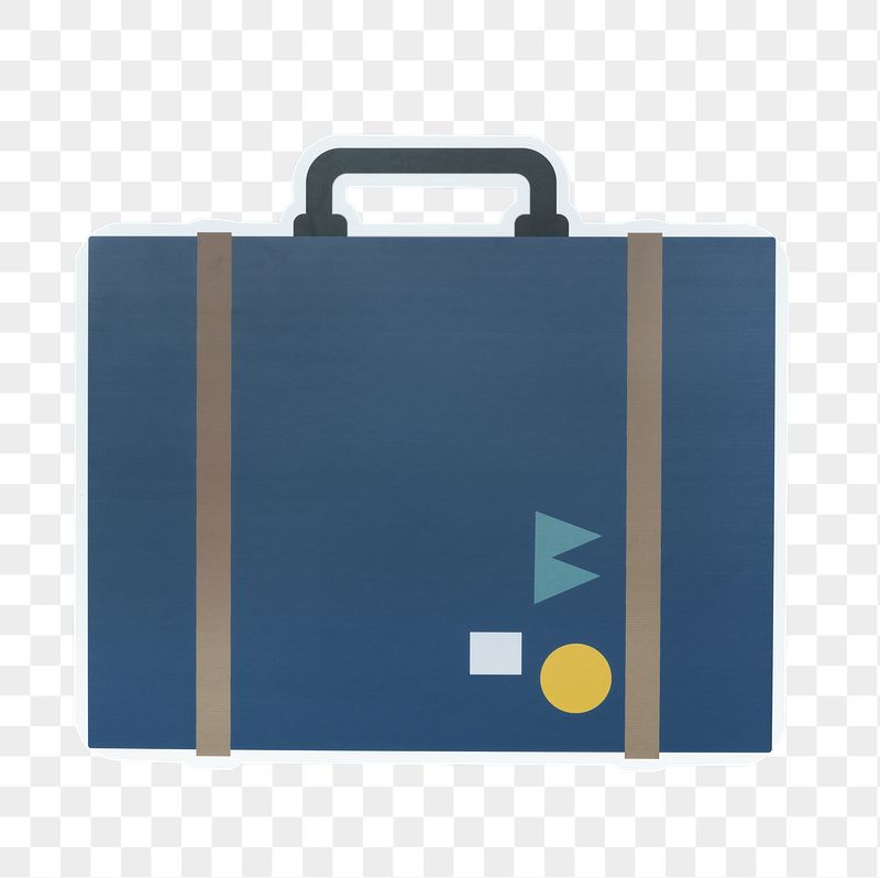 Vintage luggage png sticker, transparent | Free PNG - rawpixel