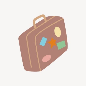 Vintage luggage sticker, travel illustration | Free PSD - rawpixel