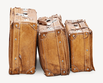 Vintage luggages collage element  | Free PSD - rawpixel