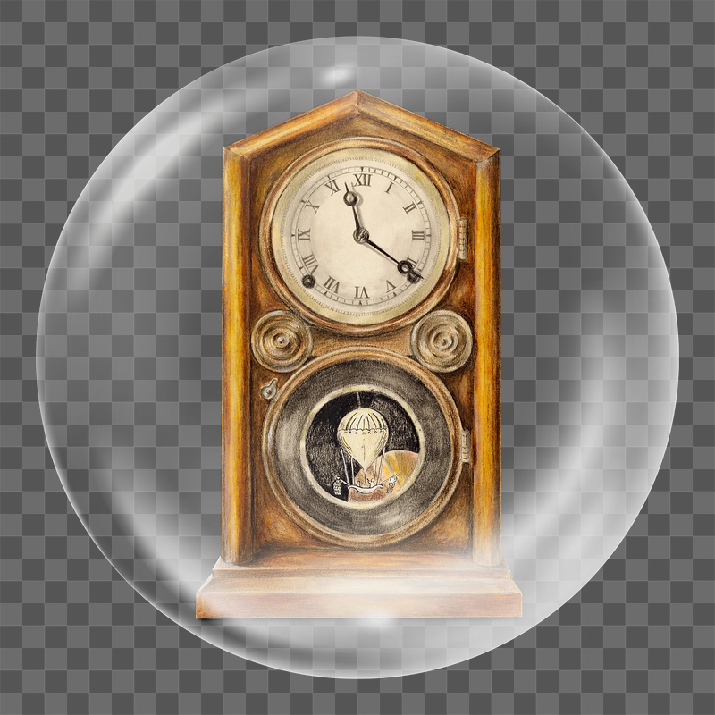 Vintage mantel clock png sticker, | Free PNG - rawpixel