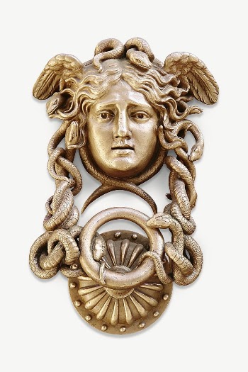 Vintage Medusa door knocker isolated | Free PSD - rawpixel
