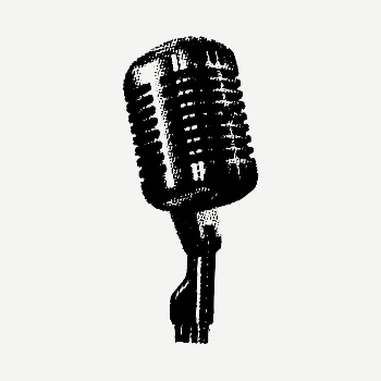 Vintage microphone drawing, music illustration | Free PSD - rawpixel