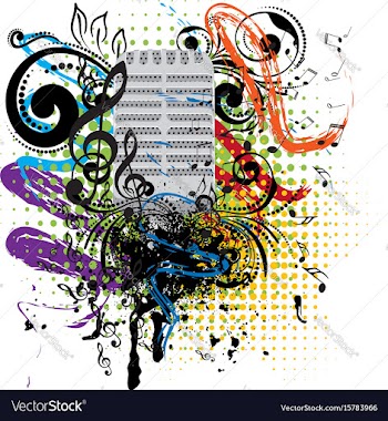 Vintage microphone grunge vector image
