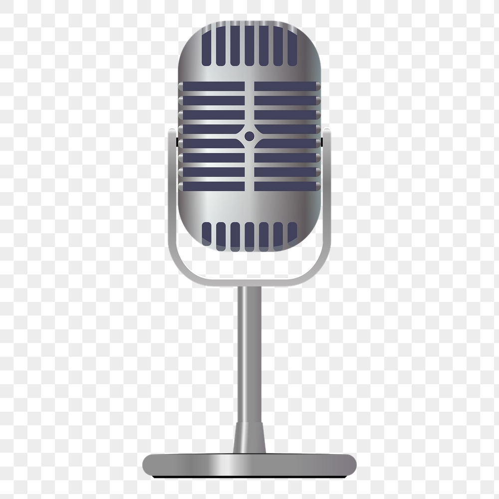 Vintage microphone png sticker, music | Free PNG - rawpixel