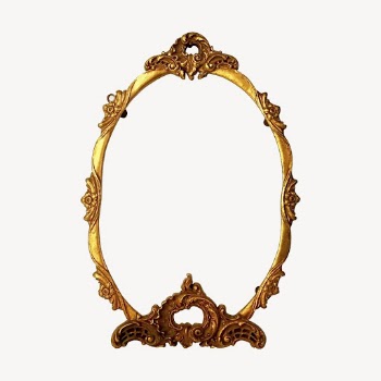 Vintage mirror frame, gold home | Free Vector - rawpixel