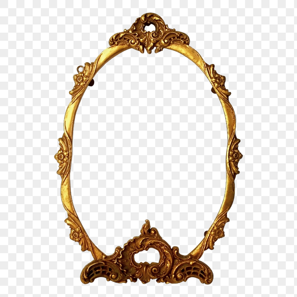 Vintage mirror png frame sticker, | Free PNG - rawpixel