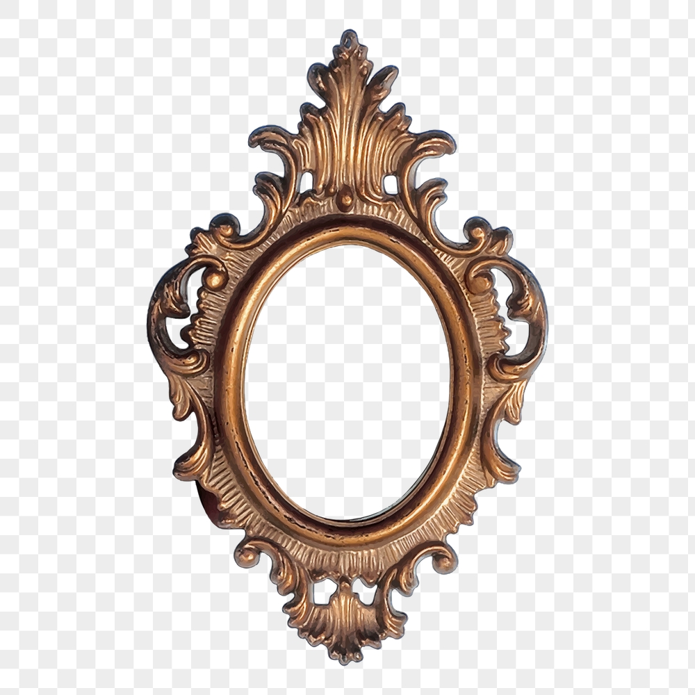 Vintage mirror png frame sticker, | Free PNG - rawpixel