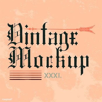 Vintage mockup logo design vector | Free stock vector - 463487