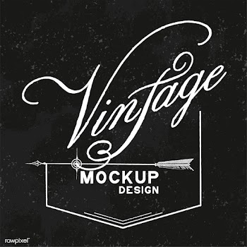 Vintage mockup logo design vector | Free stock vector - 463502