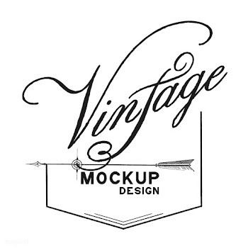 Vintage mockup logo design vector | Free stock vector - 463533
