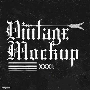 Vintage mockup logo design vector | Free stock vector - 463535