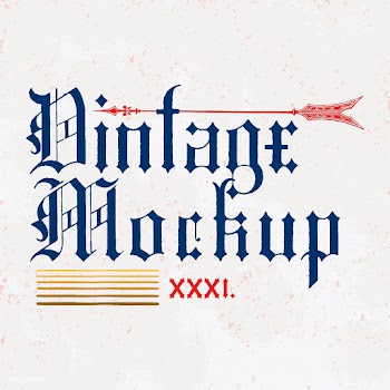 Vintage mockup logo design vector | Free stock vector - 463540