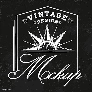 Vintage mockup logo design vector | Free stock vector - 463549