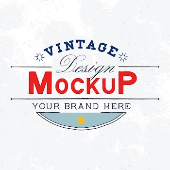 Vintage mockup logo design vector | Free stock vector - 463560