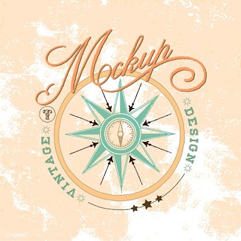 Vintage mockup logo design vector | Free stock vector - 463577