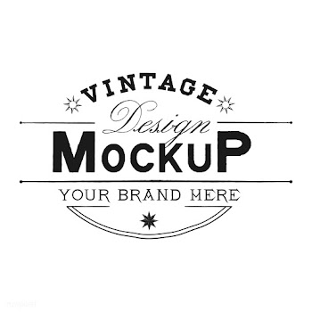 Vintage mockup logo design vector | Free stock vector - 463578