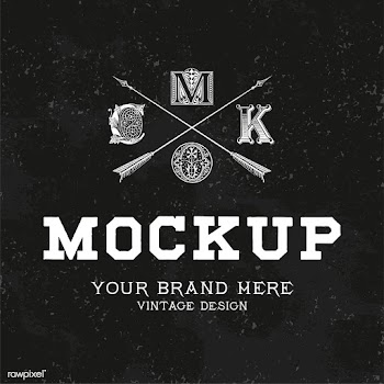 Vintage mockup logo design vector | Free stock vector - 463622