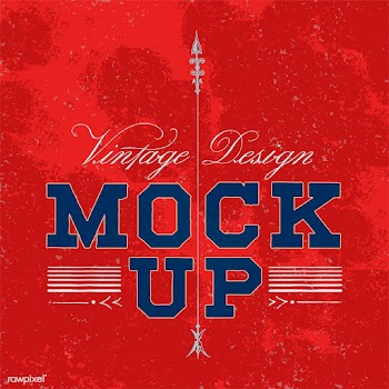 Vintage mockup logo design vector | Free stock vector - 463627