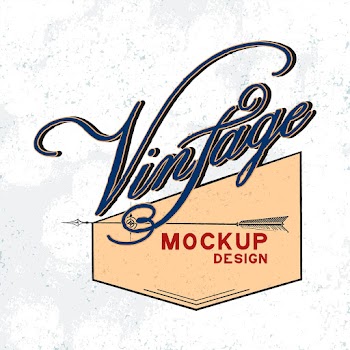 Vintage mockup logo design vector | Free stock vector - 463644