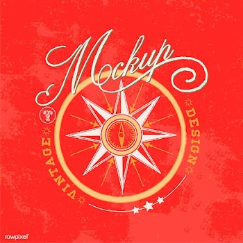 Vintage mockup logo design vector | Free stock vector - 463651