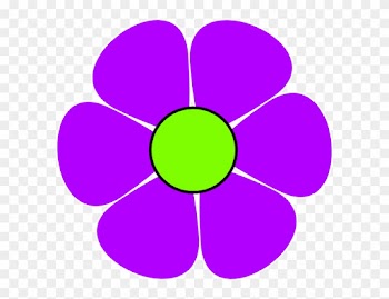 Vintage Monogram Clipart - Flowers Clip Art Purple