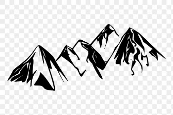 Vintage mountain png, nature clipart, | Free PNG Illustration - rawpixel