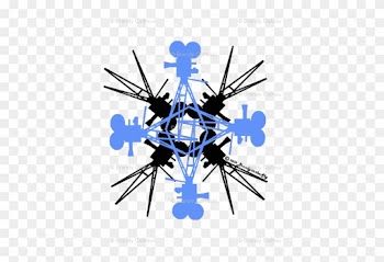 Vintage Movie Camera Kaleidoscope Blue Wallpaper - Movie Camera